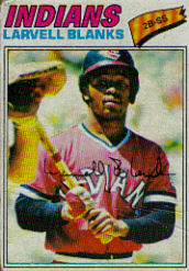 1977 Topps Baseball Cards      441     Larvell Blanks